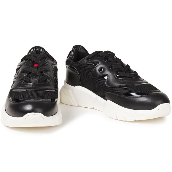 Love Moschino appliquéd leather and mesh sneakers size 41 - Picture 6 of 7